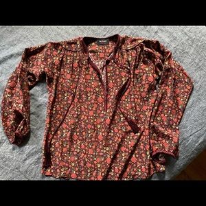 The Kooples 100% silk NEW small floral blouse